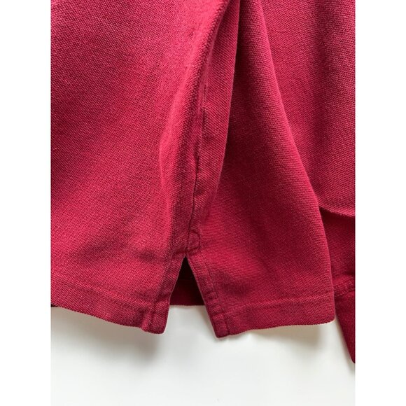 Duluth Trading Co Men's Burgundy Long Sleeve Cotton Polo Shirt Plus Size 2XL - Picture 5 of 6